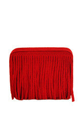Cupid Creation Red Fringe Box Clutch