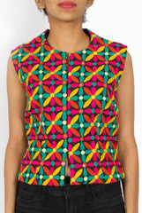Design Cottage Multicoloured Kutchi Jacket