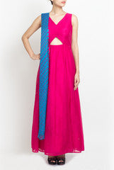 Amrit Kaur-ANK Rani Color Chanderi With Dupatta