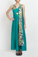 Amrit Kaur -ANK Green Anarkali With Duppata