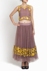 Amrit Kaur-ANK Brown Skirt And Top