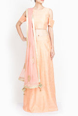 Amrit Kaur-ANK Peach Lehenga