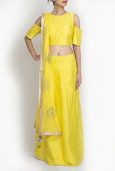 Amrit Kaur -ANK Yellow Lehenga