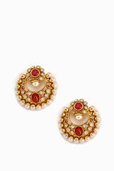 Alankruthi Pink and White Earring