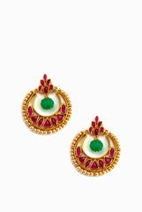 Alankruthi Pink And Green Earring