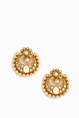 Alankruthi White And Gold Earring