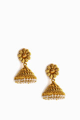Alankruthi Golden Flower Earring