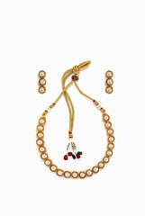 Alankruthi White Pearl Studded Necklace
