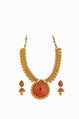 Alankruthi All Pink And Gold Necklace