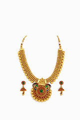 Alankruthi Colorful Peacock Necklace