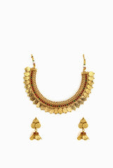 Alankruthi Coin Dropping From Green and Red Necklace