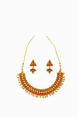 Alankruthi Stuck Gold Ball Necklace