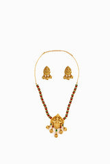 Alankruthi Red and Green Gun Wada Necklace