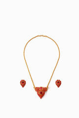 Alankruthi Rani Pink Crown Necklace