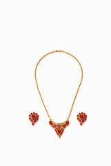 Alankruthi Red Crown Necklace