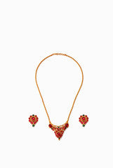 Alankruthi Green and Pink Necklace