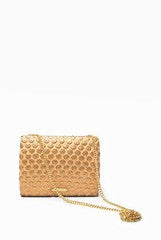 ANANDITA GOLD DOME SEQUIN POLKA DOT CLUTCH