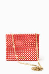 ANANDITA ORANGE BOX CLUTCH