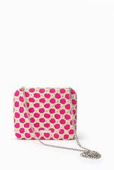 Anandita Pink Zari Box Clutch