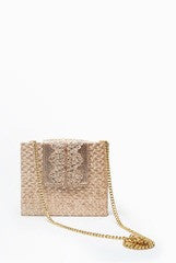 Anandita Rose Gold Zari Clutch