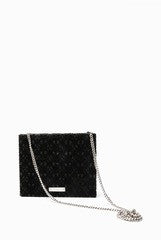 Anandita Black Lace Clutch