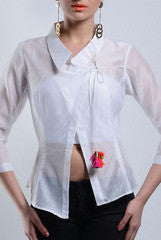 ANS White Sheer Top