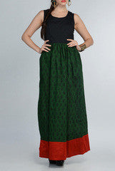 ANS Green Maxi Dress