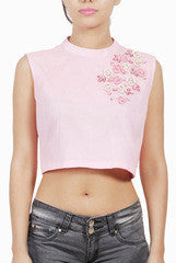 Ansheika Pearl Pink Crop Top