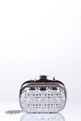 Anz Silver Quilt Clutch