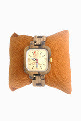 Arpan Bhutda Handcrafted Wooden Square Dailed Watch