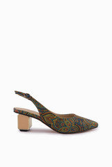 A & S Shoes Blue with Multi Belly