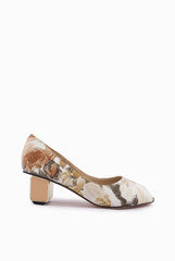 A & S Shoes Floral Belly Shoes