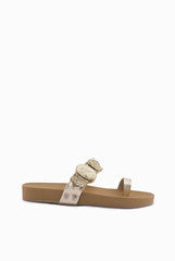 A & S Shoes Golden Sandal