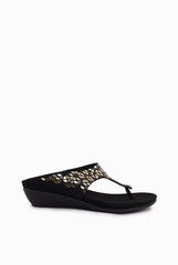A & S Shoes Black Sandal