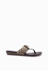 A & S Shoes Black Printed Sandal