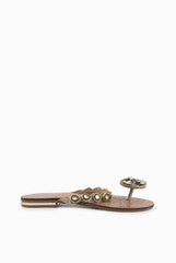 A & S Shoes Green Flat Sandal