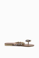 A & S Shoes Blue Flat Sandal