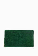 Bag Your Way Green Velvet Sling Bag
