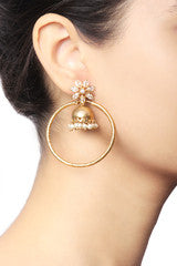 Baroque Traditional Flower Jhumkas
