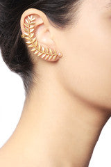 Baroque Contemporary Leaf Earcuff