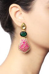 Baroque Contemporary Thewa Enamel Earrings