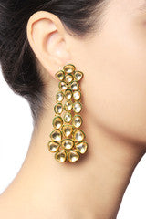 Baroque Traditional Dual Flower Earrings