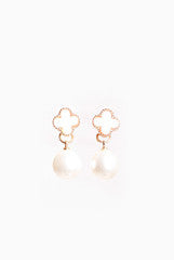 Bauble and Bead Cross and Drop White