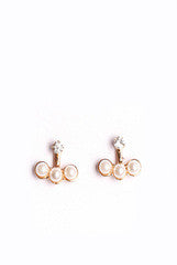 Bauble and Bead Underside Earrings