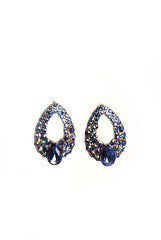 Bauble and Bead Sapphire Drop Earrings