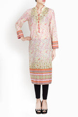 Binny Sodhi Pink Print Cotton Kurta