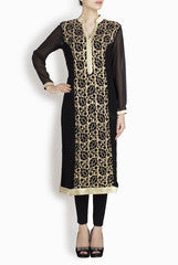 Binny Sodhi Black Kurta