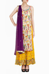 Binny Sodhi Multicolor Mirror Work Suit Set