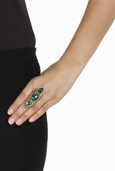 Closet Drama Tri Turquois Ring