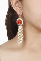 Closet Drama Red Rose Earring